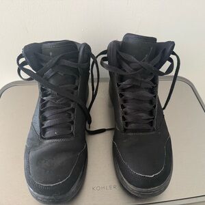 Jordan Black High-Top Kids Sneakers